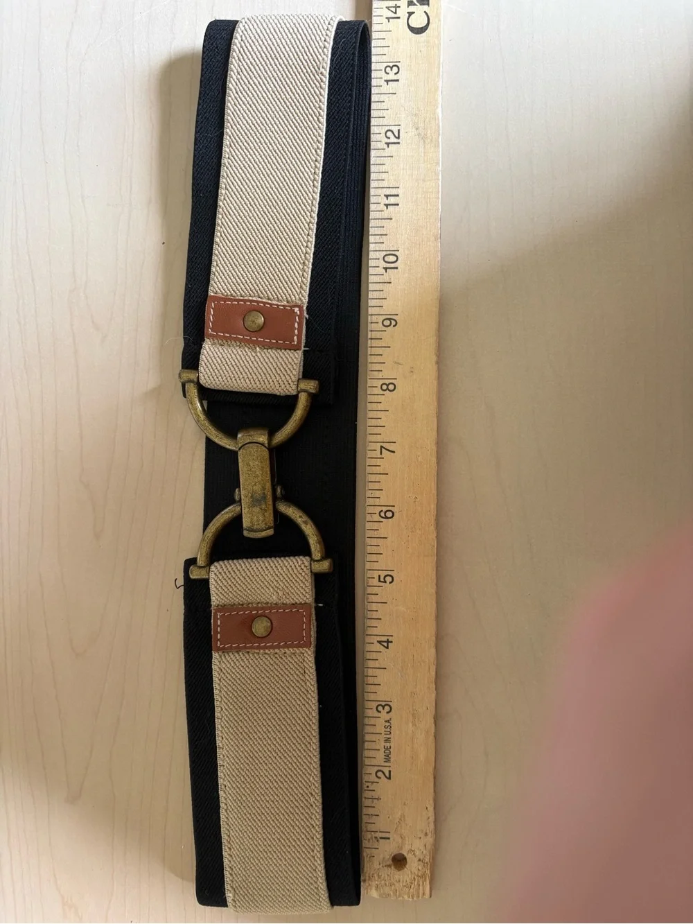 Canvas Waist Belt with Brass Hardware